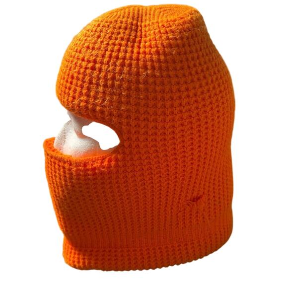 Orange Knit Ski Mask - Picture 3 of 7